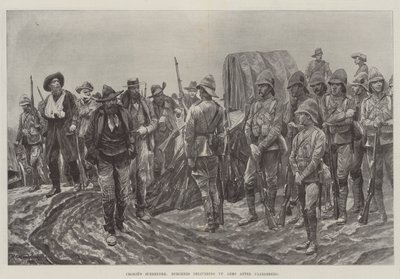 La resa di Cronje, i burghers consegnano le armi dopo Paardeberg da Richard Caton Woodville junior
